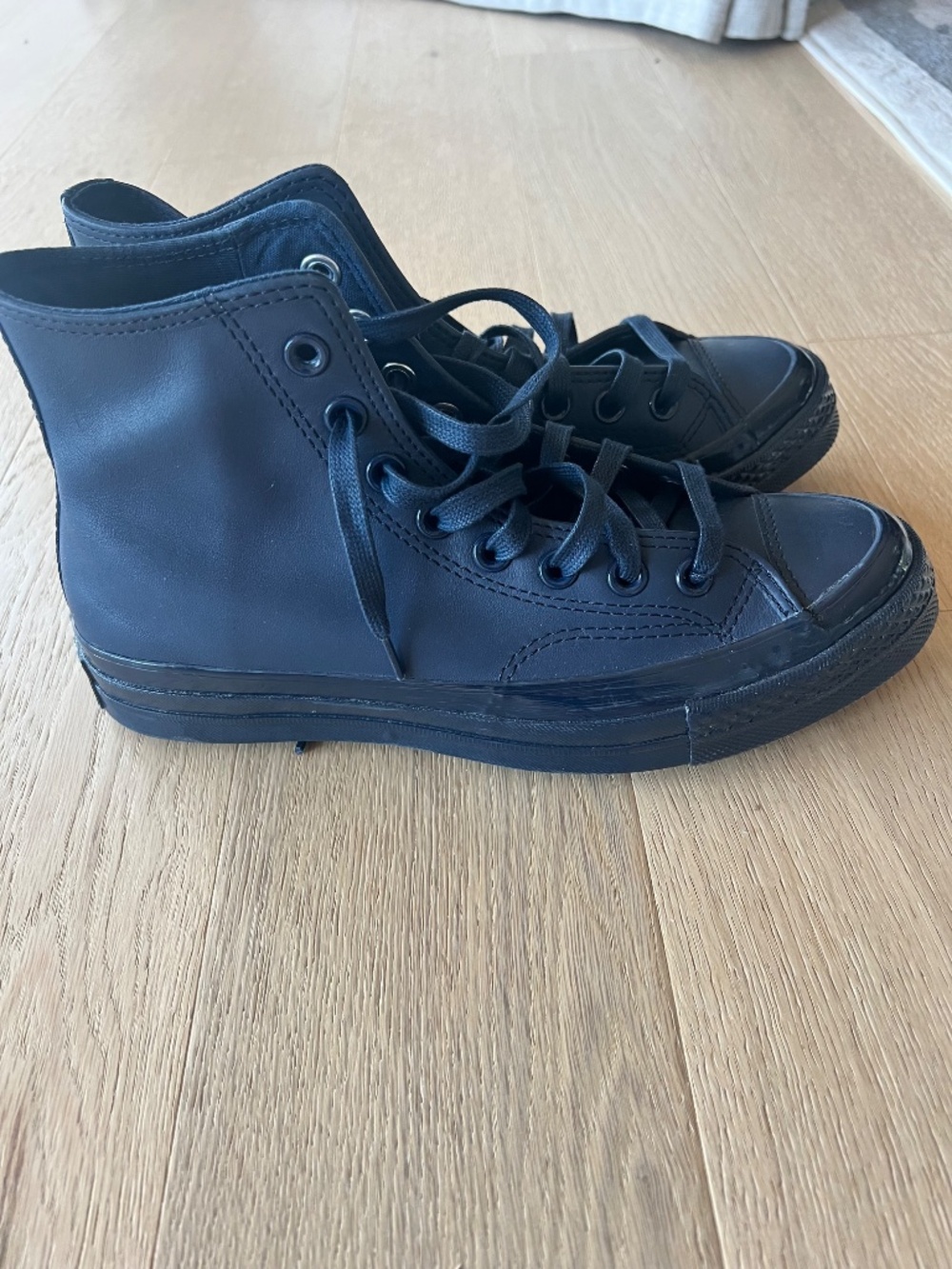 Converse High Top Sneakers In Navy - Picture 9 of 12